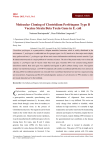 Molecular Cloning of Clostridium Perfringens Type B Vaccine Strain