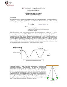 Simple Harmonic Motion