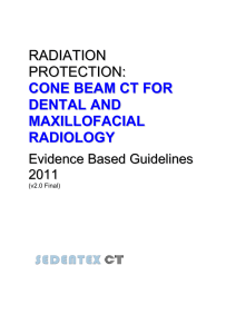 cone beam ct for dental and maxillofacial radiology