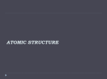 atomic structure what are atoms?