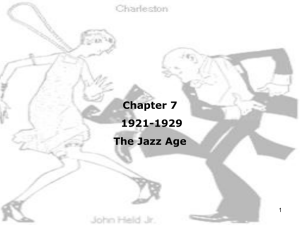 Chapter 7: The Jazz Age