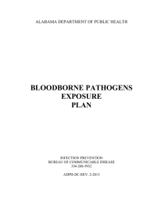 ADPH Bloodborne Pathogens Exposure Plan