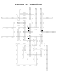 Atmosphere Unit Crossword Puzzle