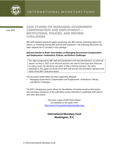 Case Studies on Managing Government Compensation and
