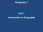 Geographers use spatial organization