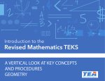 a vertical look at key concepts and procedures geometry