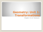 Geometry: Unit 1: Transformations