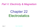 Electrostatics (Chap. 22)