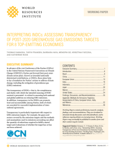 INTERPRETING INDCs - World Resources Institute