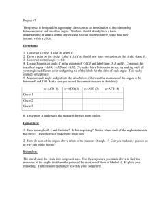 Inscribed and Central Angles