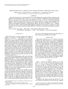 L117 SHOCK-HEATED NH3 IN A MOLECULAR JET ASSOCIATED