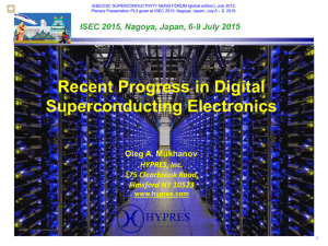 Presentation, PDF - Superconductivity News Forum
