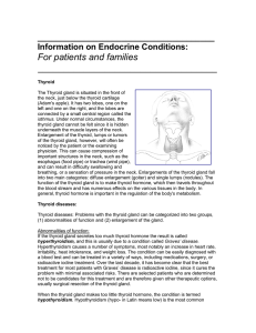 Information On Endocrine Conditions