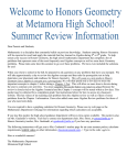 Goals - Metamora Township High School