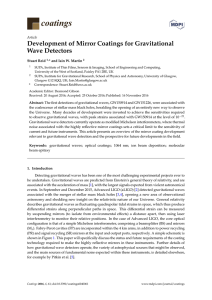 Development of Mirror Coatings for Gravitational Wave Detectors