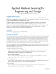 Applied Machine Learning for Engineering and Design