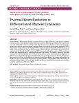 External Beam Radiation in Differentiated Thyroid Carcinoma