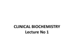 Clinical biochemistry (1) water balance
