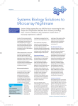 Systems Biology Solutions to Microarray Nightmare