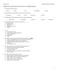 Anatomy 10 Sample Questions (Exam One) Multiple Choice