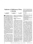 Application of Multifrequency Pulsing in Switching