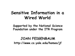 Sensitive Information in a Wired World