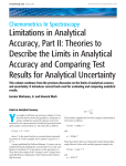 Limitations in Analytical Accuracy, Part II: Theories to Describe the