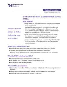 Methicillin-Resistant Staphylococcus Aureus (MRSA)