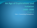 An Age of Explorations and Isolation ch 3 unit 1