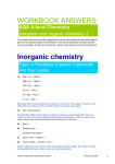 Inorganic and organic chemistry 2