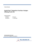 QuickTiter™ Hepatitis B Surface Antigen (HBsAg) ELISA Kit