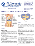 patient guide to meniscus injuries