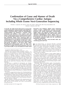 Confirmation of Cause and Manner of Death Via a Comprehensive