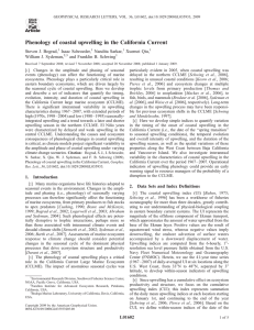 Phenology of coastal upwelling in the California Current