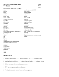 Semester Exam Review Guide