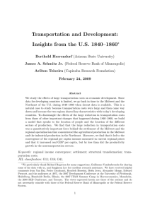 Transportation and Development: Insights from the U.S. 1840–1860