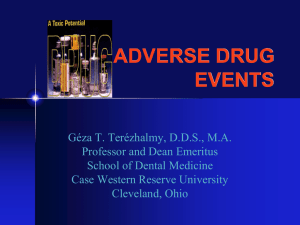 adverse drug events - Case Western Reserve University School of