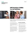 HPE NonStop CORBA 2.6.1A Software data sheet