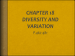 CHAPTER 18 DIVERSITY AND VARIATION