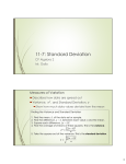 11-7: Standard Deviation