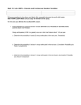 Lab 3 – Binomial Distribution