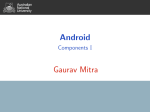 Android - Components I