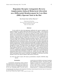 Dopamine Receptor Antagonists Reverse Amphetamine