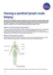 Having a sentinel lymph node biopsy