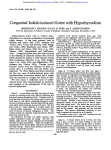 Congenital Iodide-induced Goitre with Hypothyroidism