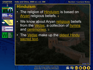 Hinduism (cont.) - History With Mr. Wallace