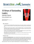 10 Virtues of Outstanding Leaders