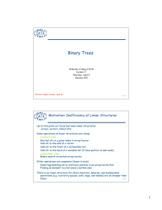 Binary Trees - Wellesley College