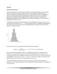 WILD 502 The Binomial Distribution The binomial distribution is a