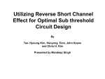 Utilizing Reverse Short Channel Effect for Optimal Subthreshold